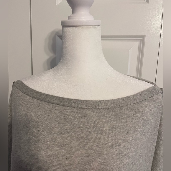 Theory Boat neck button shoulder top - Picture 2 of 6